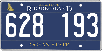 RI license plate 628193