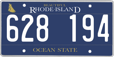 RI license plate 628194