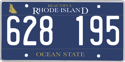 RI license plate 628195