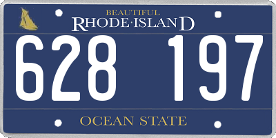 RI license plate 628197