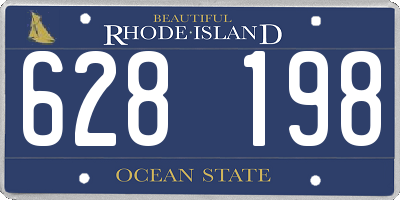 RI license plate 628198