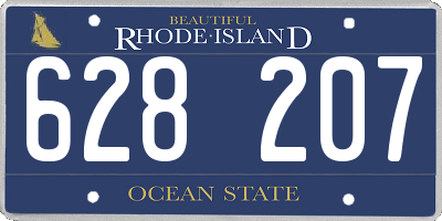 RI license plate 628207