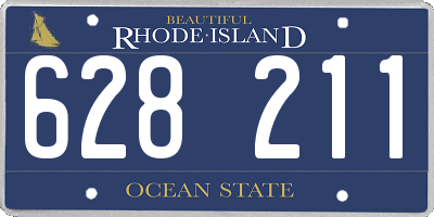 RI license plate 628211