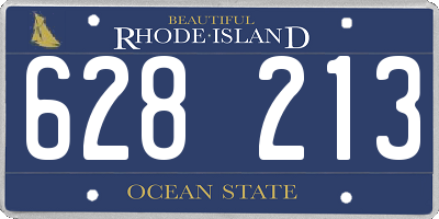 RI license plate 628213