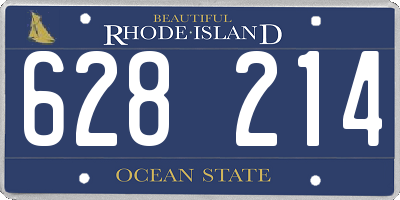 RI license plate 628214
