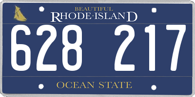 RI license plate 628217