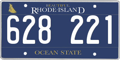 RI license plate 628221