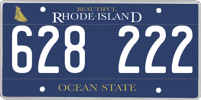 RI license plate 628222