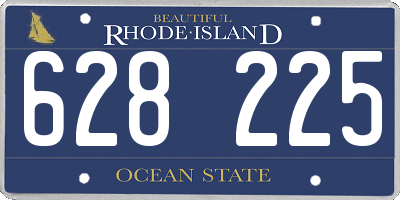 RI license plate 628225