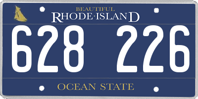 RI license plate 628226
