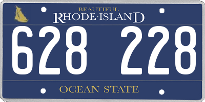 RI license plate 628228