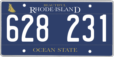 RI license plate 628231
