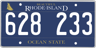 RI license plate 628233