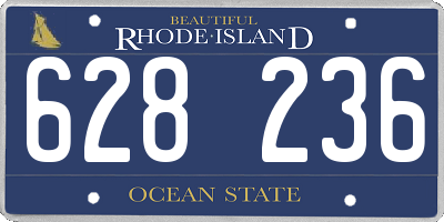 RI license plate 628236