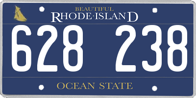 RI license plate 628238