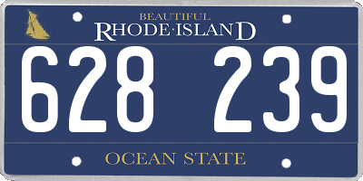 RI license plate 628239