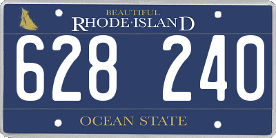 RI license plate 628240