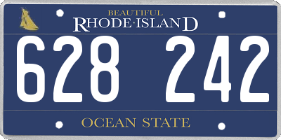 RI license plate 628242