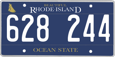 RI license plate 628244