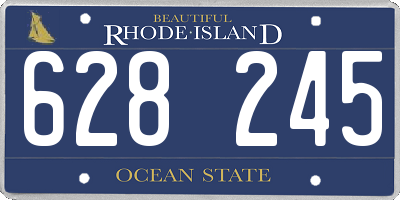 RI license plate 628245