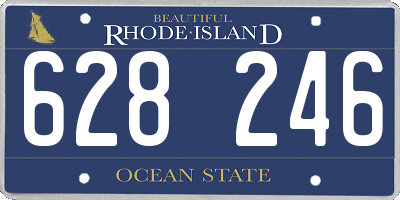 RI license plate 628246