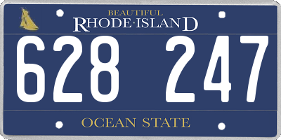 RI license plate 628247