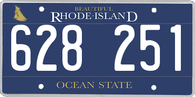 RI license plate 628251