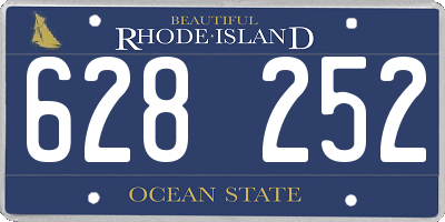 RI license plate 628252