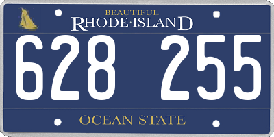 RI license plate 628255