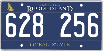 RI license plate 628256