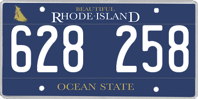 RI license plate 628258