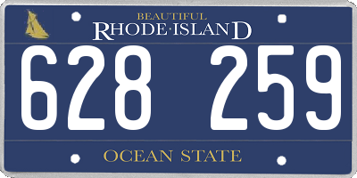 RI license plate 628259