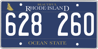 RI license plate 628260