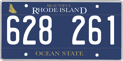 RI license plate 628261