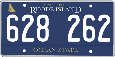 RI license plate 628262