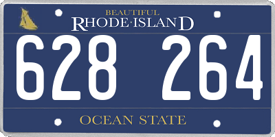 RI license plate 628264