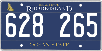 RI license plate 628265