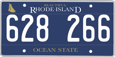 RI license plate 628266