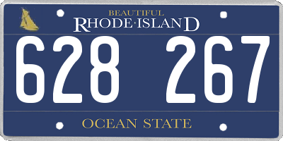 RI license plate 628267