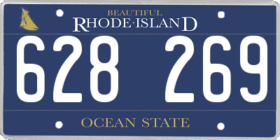 RI license plate 628269
