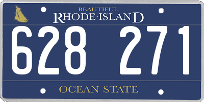 RI license plate 628271