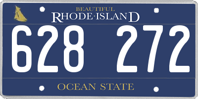 RI license plate 628272