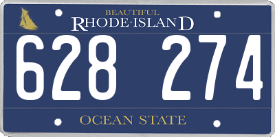 RI license plate 628274