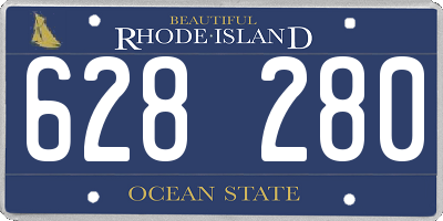 RI license plate 628280