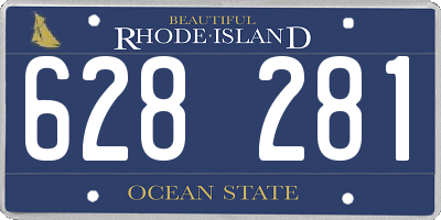 RI license plate 628281