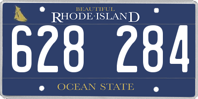 RI license plate 628284