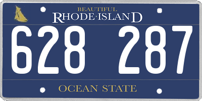 RI license plate 628287