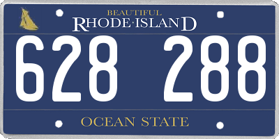 RI license plate 628288