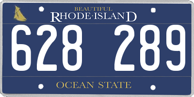 RI license plate 628289