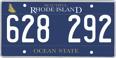 RI license plate 628292